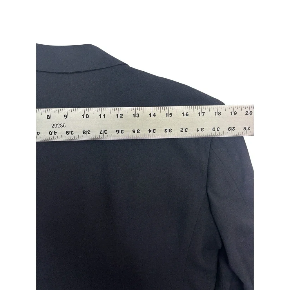 vtg 50s Double Breasted Tuxedo‎ 40S 30x30 Black Satin Formal Wool Evening Tux